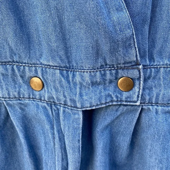 Life In Progress Denim Romper - Picture 4 of 9